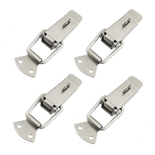 Pack of 4 BfyBest Wood Box Toolbox Cabinet Metal Spring Loaded Latches Catch Toggle Hasp